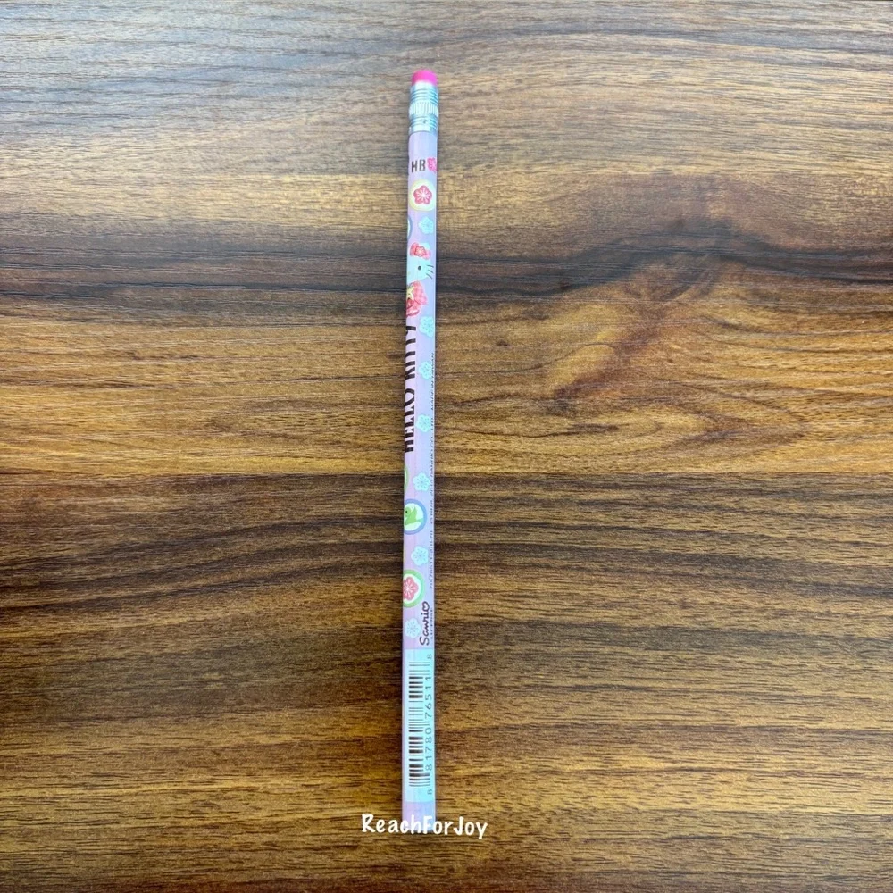 Sanrio Hello Kitty Pencil 2013 Wood #2 Pencil Geisha Birds Floral Pink
